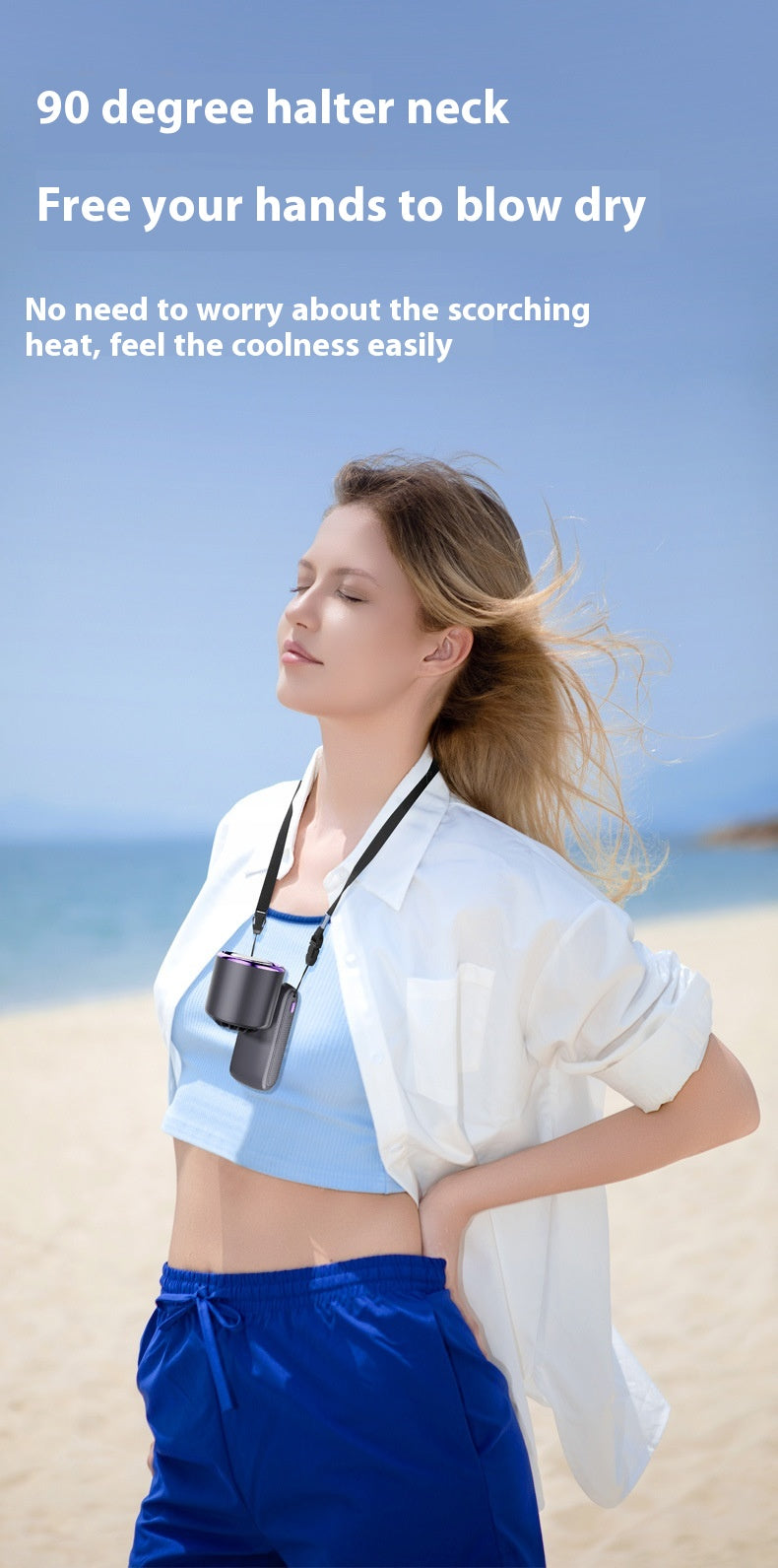 Anti-Sweat Portable Cooling Fan Used For Outdoor Sports, Activity & Labor
