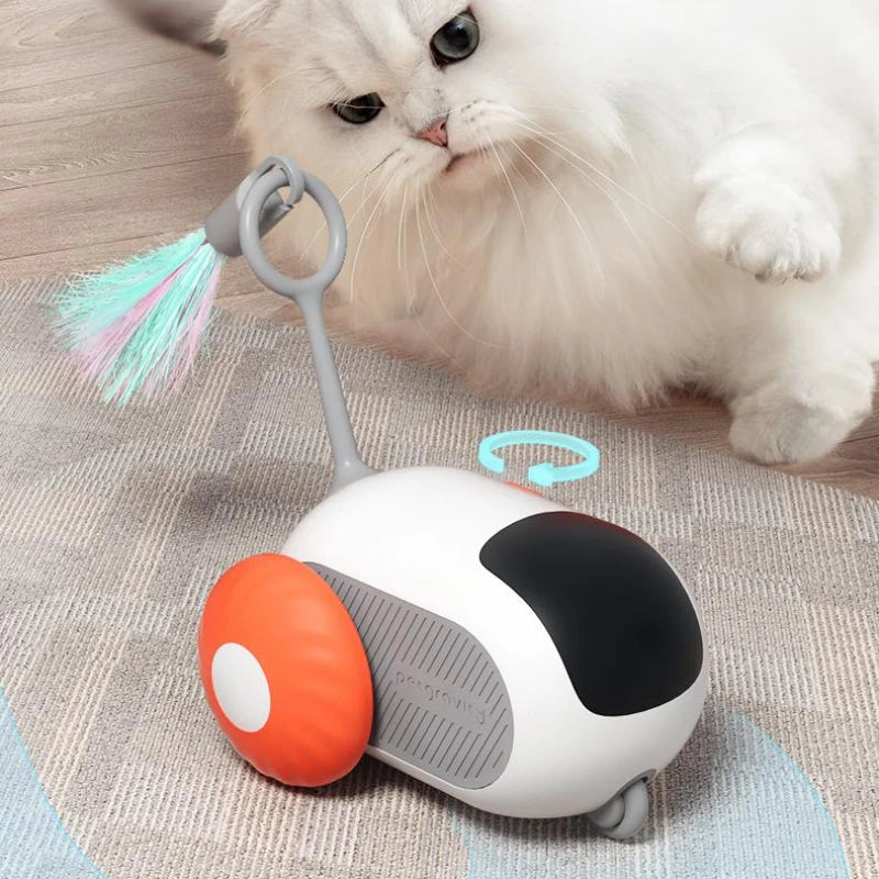 Interactive Cat Toy Car with Remote Control – Self-Moving Smart Toy for Endless Chase & Play