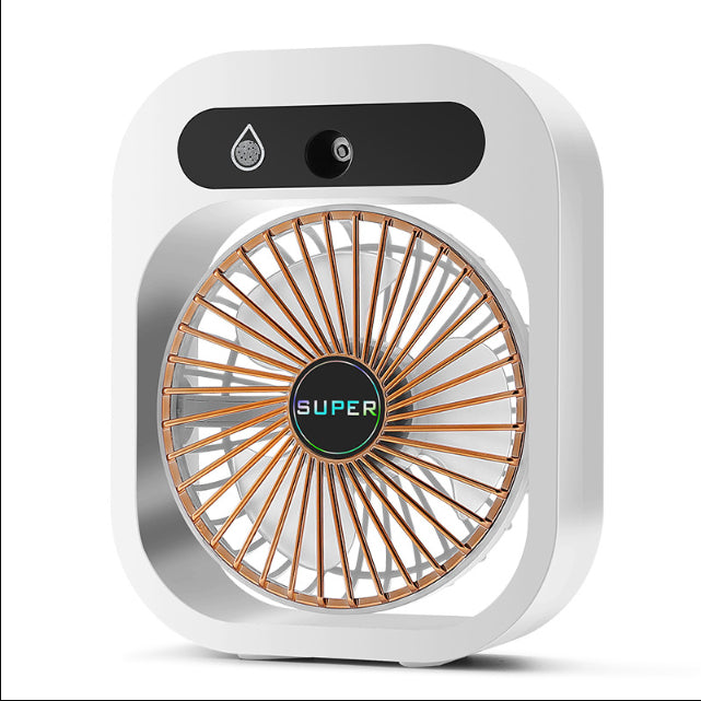 Portable Mist Cooling Fan – USB Rechargeable 3-Speed Air Cooler & Humidifier