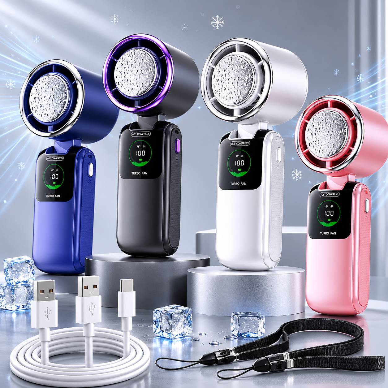 Anti-Sweat Portable Cooling Fan Used For Outdoor Sports, Activity & Labor