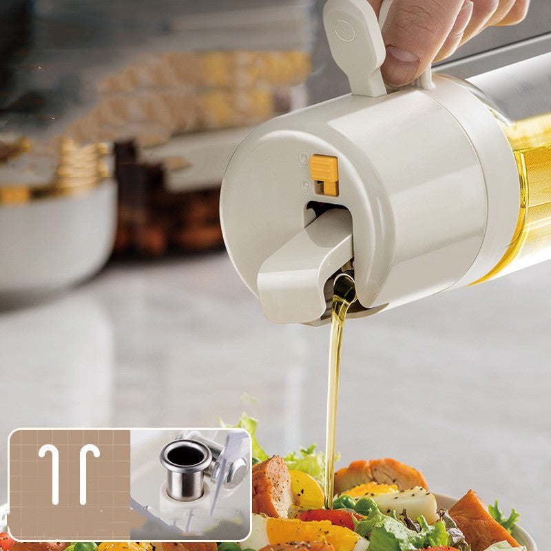 Dual Spray & Oil Dispenser Bottle made for Kitchen Cooking & Baking