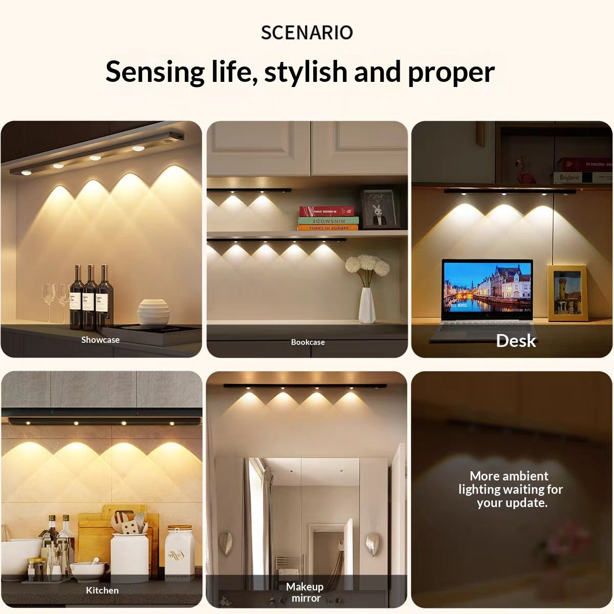 Rechargeable Motion Sensor LED Light Strip