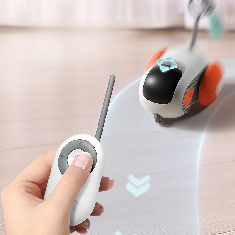 Interactive Cat Toy Car with Remote Control – Self-Moving Smart Toy for Endless Chase & Play