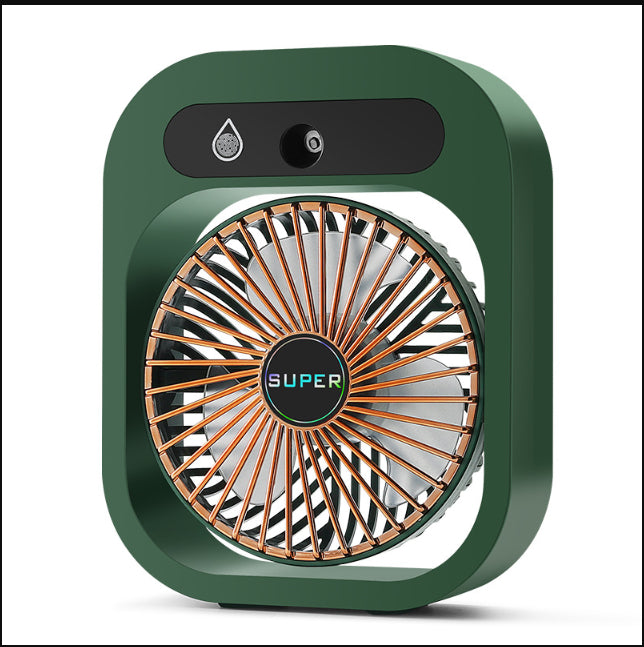 Portable Mist Cooling Fan – USB Rechargeable 3-Speed Air Cooler & Humidifier